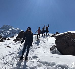 O que fazer no Cajón del Maipo: Trekking ao Vulcão San José com raquetas de neve + termas de Colina